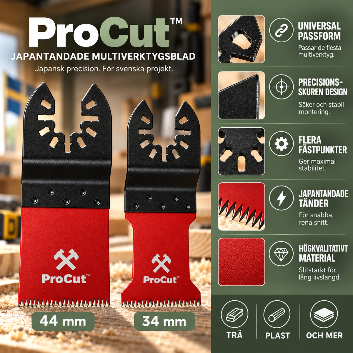 ProCut - Japansk tandteknik, Gjord för nordiska hemmafixare
